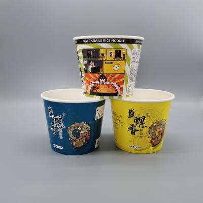 Bacia de papel descartável biodegradável amigável da salada de Eco Kraft com tampa de papel