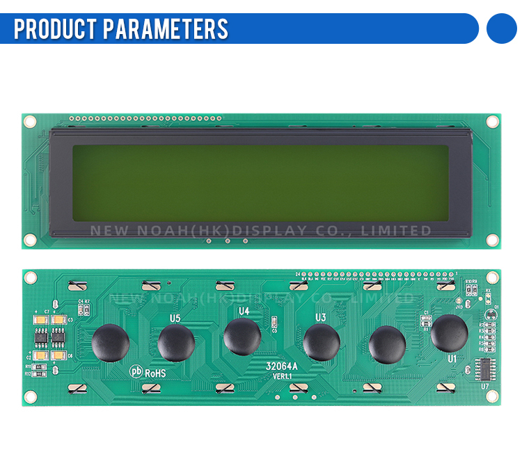 Yellow Green Film Export Global 32064A LCD Display Module 320*64 Controller KS0108 320X64
