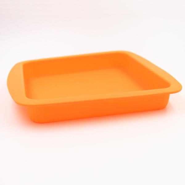 Square Durable Silicone Cake Mould Pan Anti Falling Multicolor