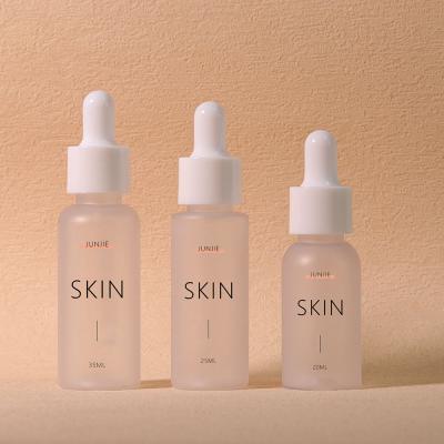 1 oz 30 ml PET bouteille en plastique de luxe bouton à goutte à goutte bouteille propre gommage pour le sérum et la lotion