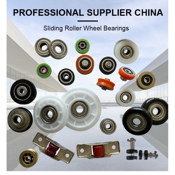 Aluminum Window Nylon Double Flat Wheels Door Upvc Window Rollers for Sliding Door