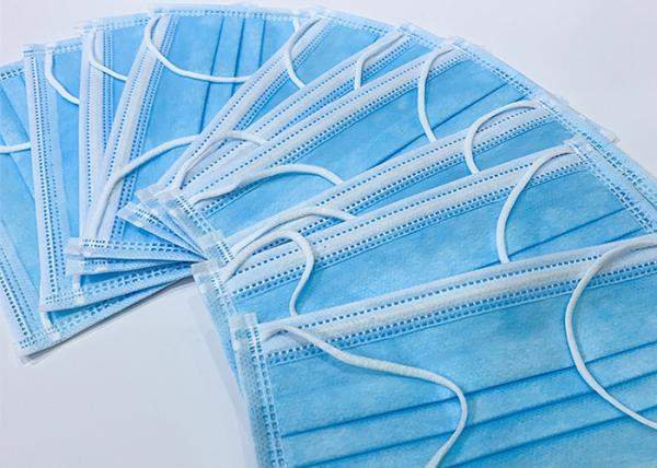 2 dobras máscara protetora de 3 dobras com orelha dão laços/máscaras médicas descartáveis