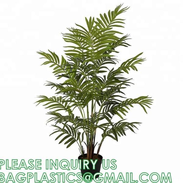 Artificial Paradise Palm Tree 3Feet Fake Tropical Palm Tree, Faux Plants in Pot for Indoor Outdoor House Home