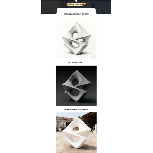 Large-scale Metal Art Abstract Geometric Stainless Steel Sculpture for Outdoor Parks