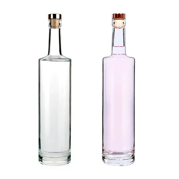 Sleek Appearance 750ml Custom Glass Bottle for Liquor Gin Brandy Rum Vodka and Spirit