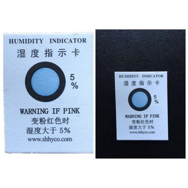 High Accurately Humidity Indicator Card , Electronic RH5% Humidity Absorbing