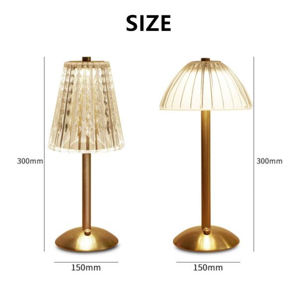 USB Crystal Bedside Night Light Bar Table Lamp For Restaurant