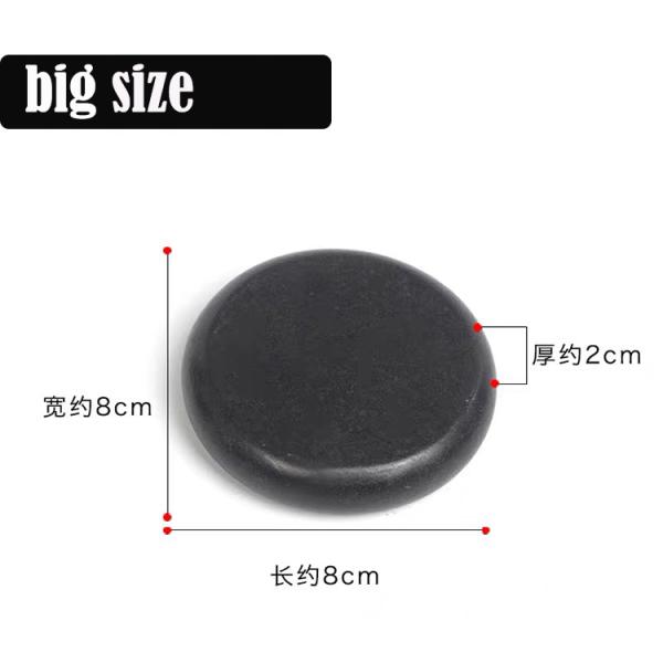 Body Massage Properties Volcanic Stone for Massage 16pcs Black Energy Stone Tools