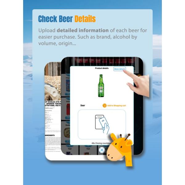 WEIMI Self Service Fresh Beer Vending Machine for Bars, Cafes & Restaurants