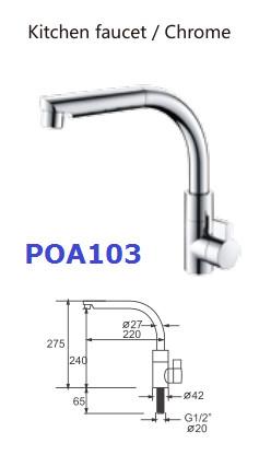 Plastic Basin Sink Deck Mounted G1/2 Toilet Hand Faucet