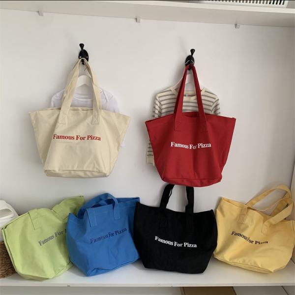 Daily School Life Canvas Tote Bag for Shopping Practical and Versatile Design