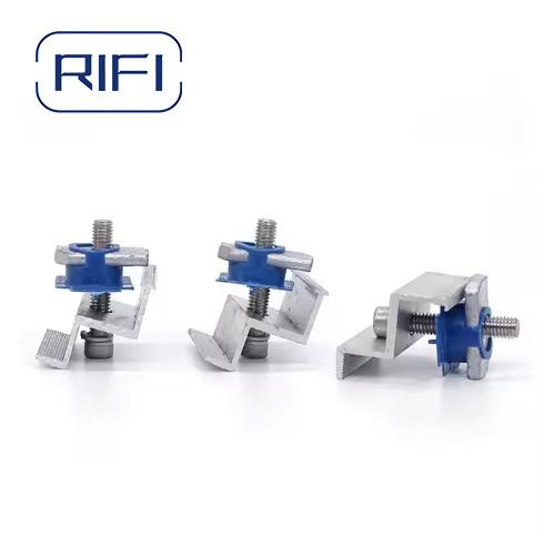 6.5ft Length C Steel Rail MID And End Clamp Ground Steel Clamp