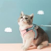 Conforto cor-de-rosa ajustável de Cat Harness Reflective Pet Vest do ABS