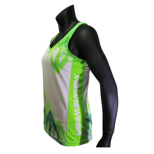 Спорт зеленого цвета случайный одевает дам бежать синглеты все размеры доступные