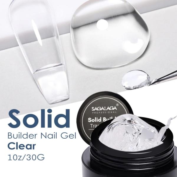 Private Label 3d Sculpture Hard Gel Packaging Solid Color Nail Uv Solid Builder for Nails Extension Gel Clear Polish Pot