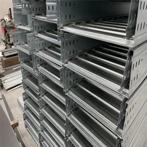20-100kg/M Aluminum Ladder Type Cable Tray Manufacturers Silvery Color