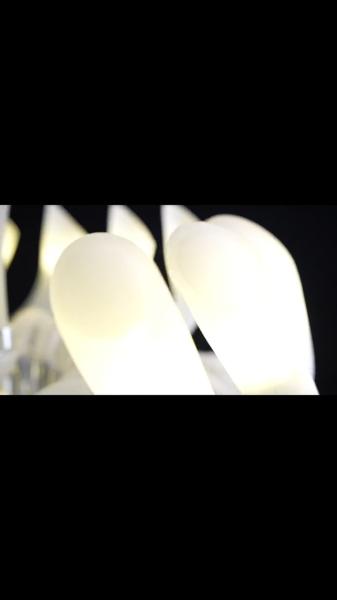 Europea Modern Chandelier Simple Home Living Room Bedroom Decorative Lighting Clear Amber Luster Shopping Mall Pendant Lamp