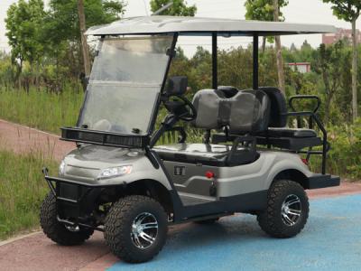 4 people Black Golf Cart Lithium Battery or Lead-acid battery Street Legal Factory Price with LED Headlight