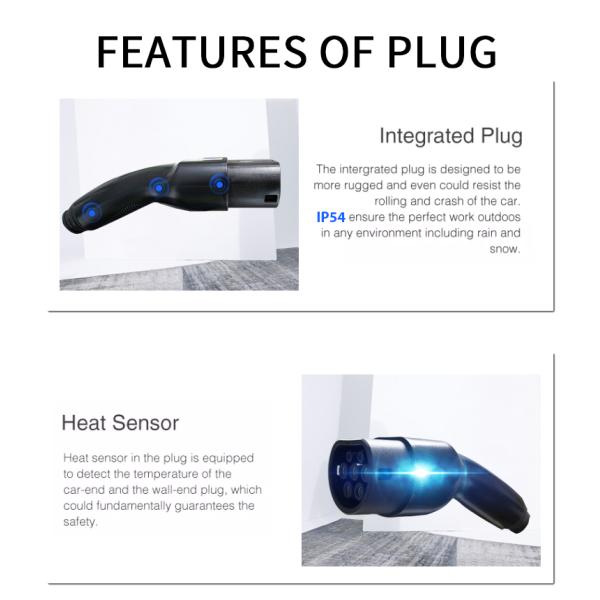16A-32A Cable de charge pour voiture pour connecteur de chargeur de véhicule électrique portable KIWI EV
