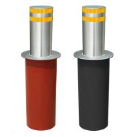 Side Unlocking Semi Automatic Rising Bollards Manual Retractable