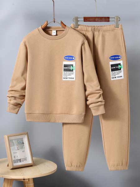 100% Polyester Hoodies Children Clothing Set Anti Bacterial Breathable