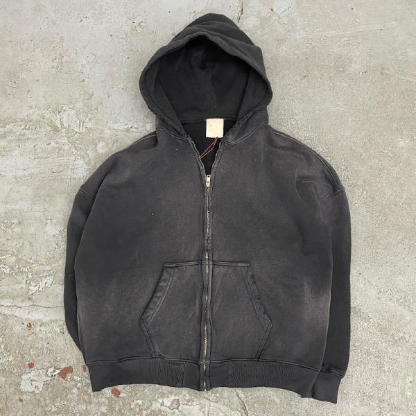 Vêtements de rue français Terry Acid Wash Hoodie