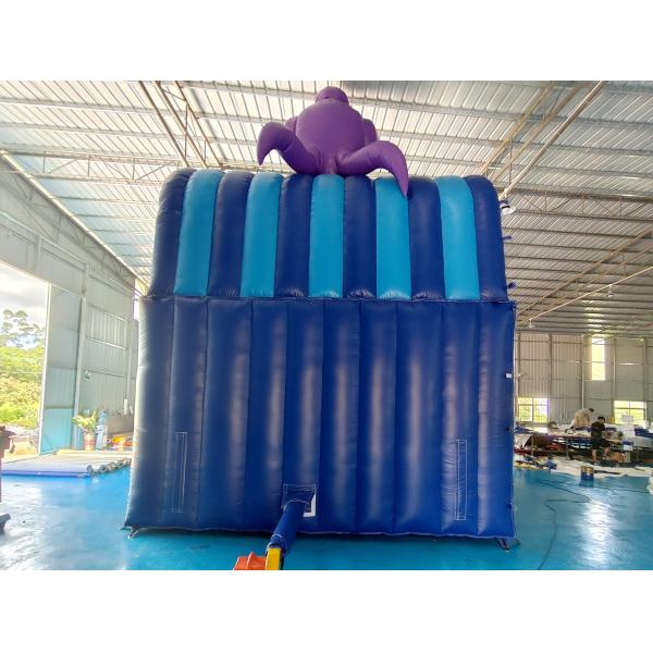 Nouveau design Populaire glissière gonflable Océan Octopus Cartoon Party Glissière gonflable sèche double pour enfants et adultes