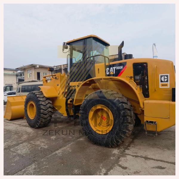 中古の Cat 966H 6トンのホイールローダー