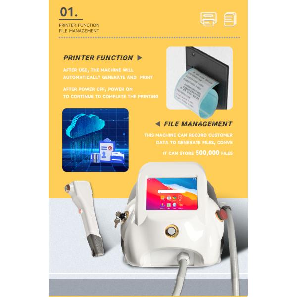 Beauty Salon Equipment Fiber Diode Laser Hair Removal Machine with Germany Laser Bar