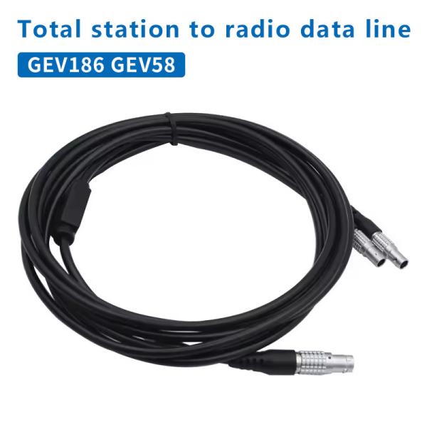 GEV186 GEV58 ワイヤレス ラジオ 総ステーションと外部電池を接続する Y 形データケーブル 5PIN