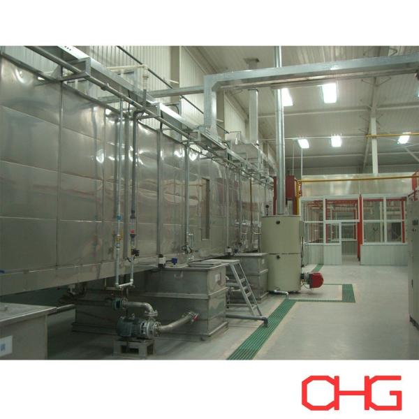 Fully Automated Powder Coating Line Offering Spray Pretreatment Robotic Powder Spraying and Curing for Surface Finishing