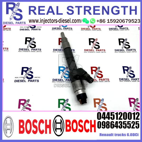 Diesel Common Rail Fuel Injector 0445120012 0986435525 0445120013 5010450532 For Renault  trucks  6.0DCi