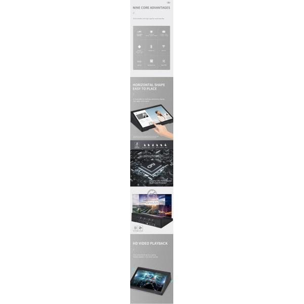 8 дюймовое устройство для звонков горизонтальное Android All In One Machine 1280*800 Ips Экран с Wi-Fi Bluetooth