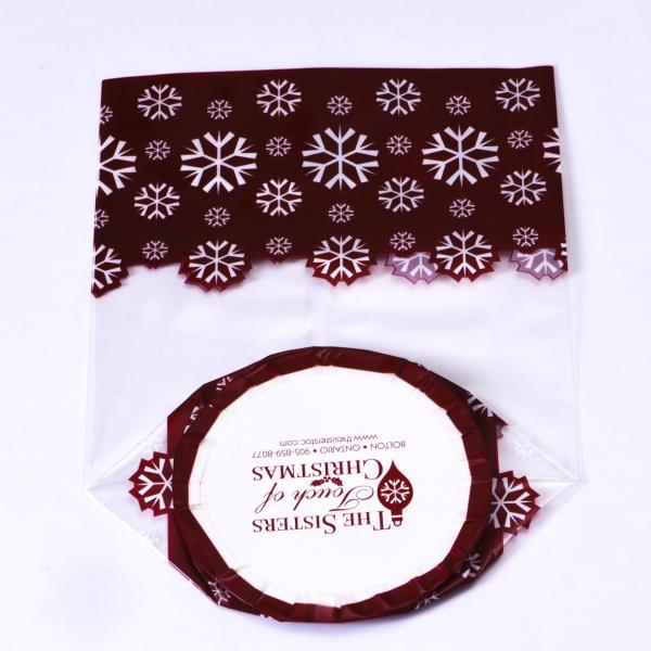 Customized Logo Poly Transparent Plastic Packaging Bag For Bread Dessert