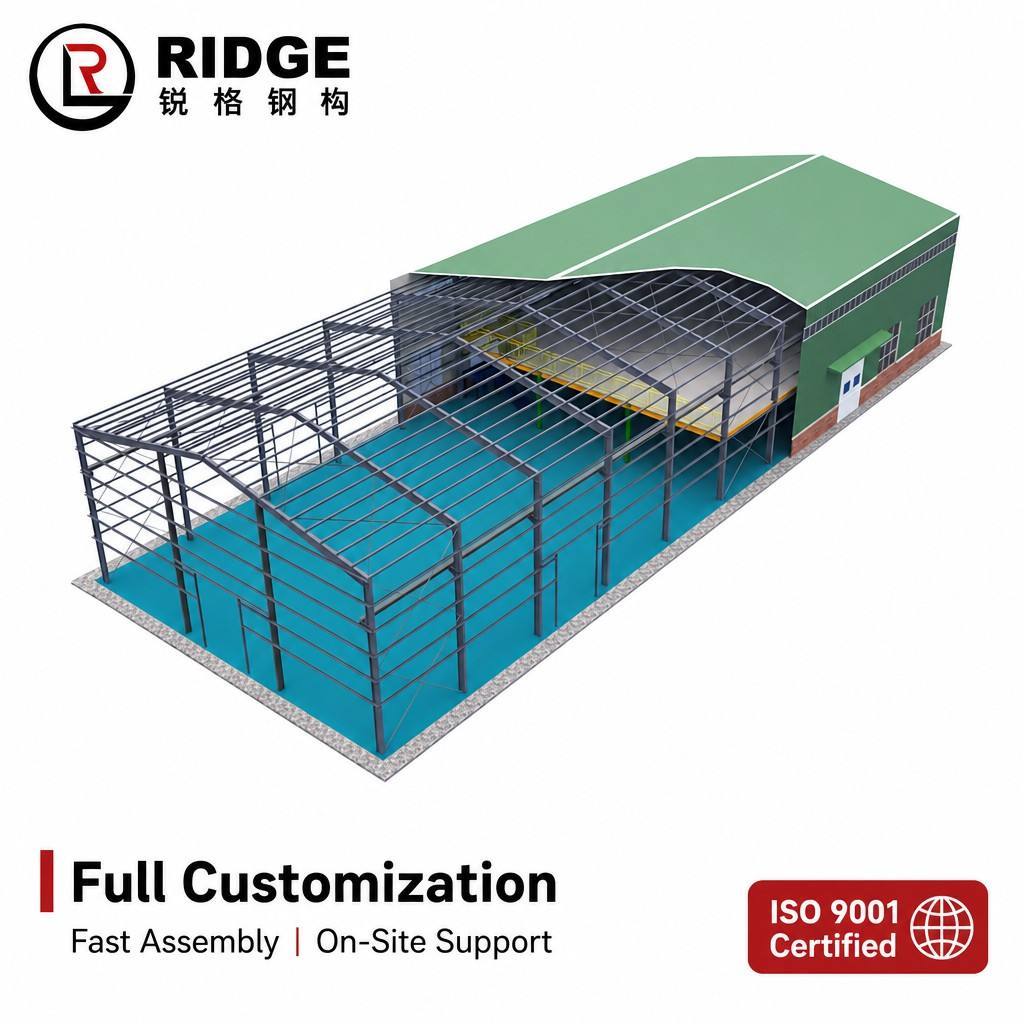 Competitive Price Steel Structure Garage Prefab Warehouse Steel Structure Steel Prefab Warehouse and Warehouse