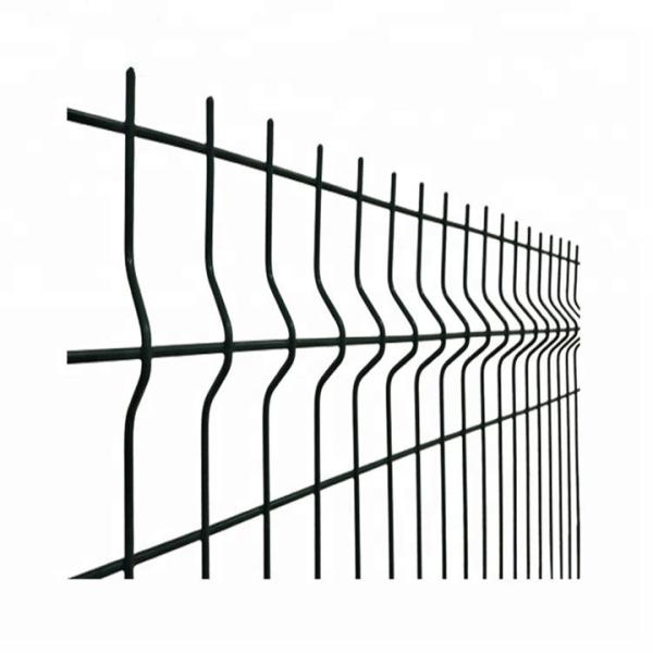 Commercial Galvanized Steel Fence , Triangle Curved Garden Fence Easy installation