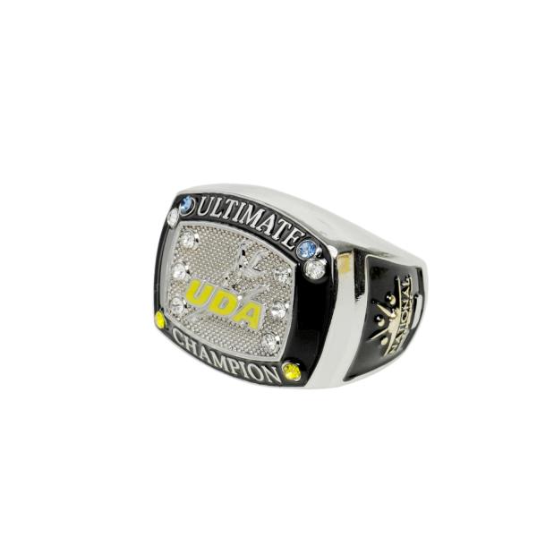 Metal Basketball Sports Championship Rings Custom Nickel Soft Enamel Jewelry