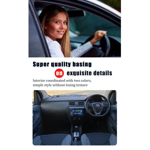 2024 Eléctrico Máximo alcance de 400 km Autos eléctricos 4 ruedas panel solar Car LHD Logotipo delantero Posición del conductor trasero