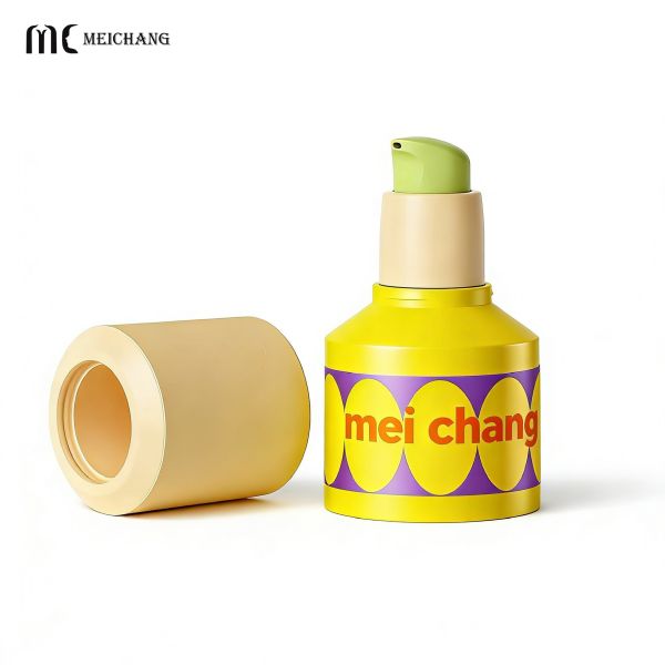 PP Double-Lid Vacuum Airless Pump Bottle with Child-Resistant Design and Customizable Logo for Kids Skincare