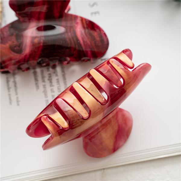 Acrylic girls ins star hair clip accessories colorful cross-border women's ponytail clip headwear OEM logo