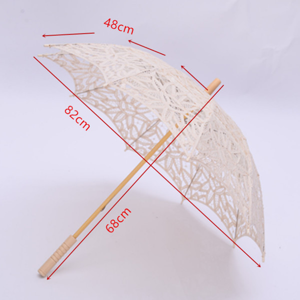 Multicolor зонтика 42cm парасоля свадьбы шнурка навеса декоративное