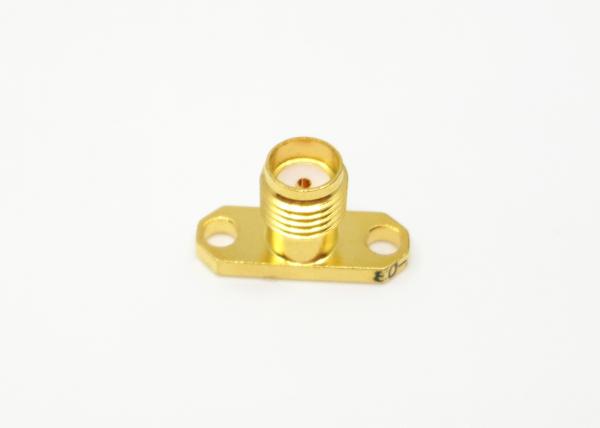 2 Holes Flange Mount SMA 50Ohm RF Female Connector