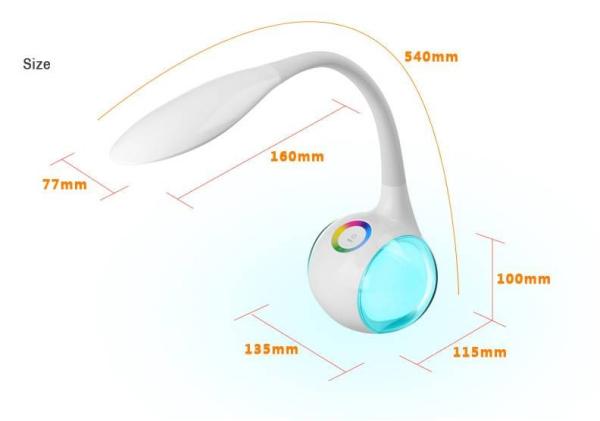 Decoration Smart  LED Desk Lamps 8w Energy Saving Long Lifespan