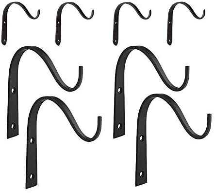 Декоративный железный металлический настенный крюк для растений подвесная скобка гибкий крюк фонарь настенный подвес для вешающих растений на открытом воздухе
