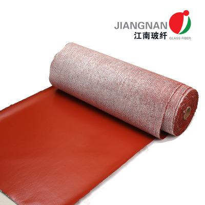 Heavy Duty Silicone Rubber Coated Fiberglass Cloth For Heat Resistance Insulation Sleeve