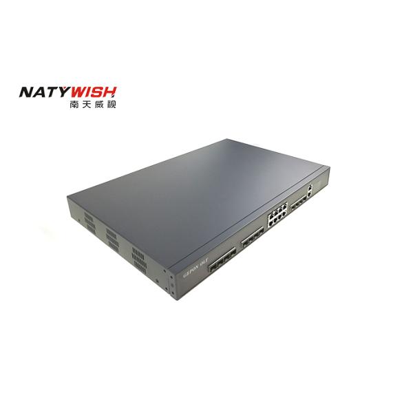 10G 1U Rack Mount OLT FTTH GEPON 8 * 1.25G Uplink Ports And 8 Downlink PON Ports