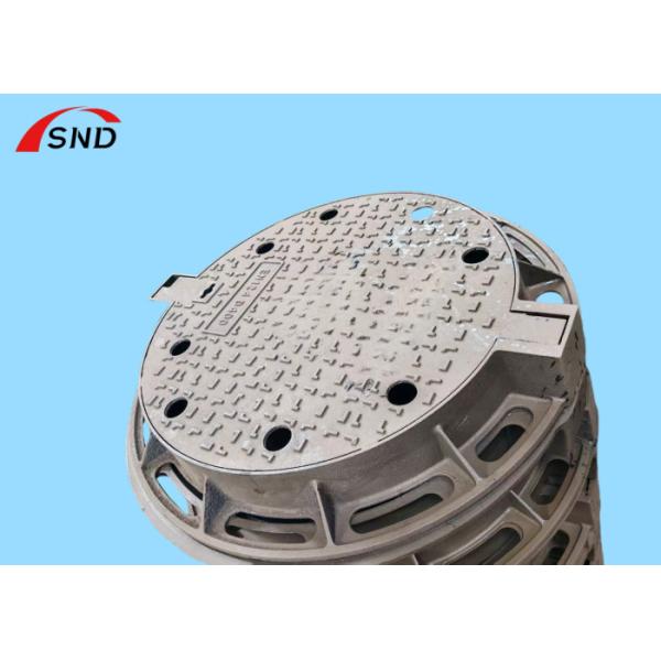 D400 EN124 Standard 700x700x100mm Round Ductile Iron Manhole Cover for Heavy