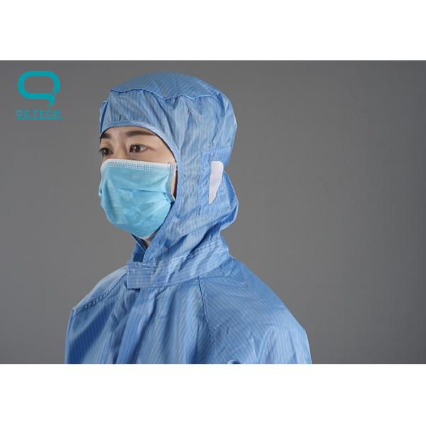 Impermeables modificados para requisitos particulares colorean la ropa estática anti del Workwear para el recinto limpio y el laboratorio
