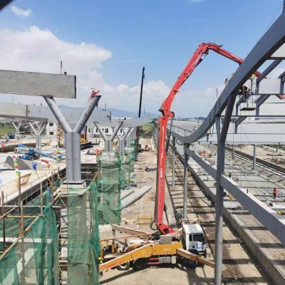 Estrutura de telhado de estrutura de aço Q235 para ferrovia de alta velocidade Jakarta Bandung