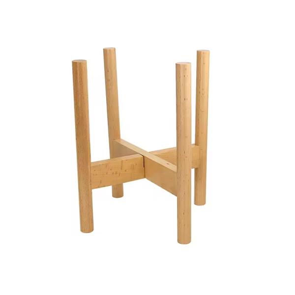 Adjustable Modern Wooden Flower Stand for Home & Garden Large Customized Plant Pot Display Stand Outdoor Design